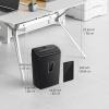 imageBonsaii 10Sheet Cross Cut Paper Shredder 55 Gal Home Office Heavy Duty Shredder for Credit Card Staple Clip with Transparent WindowC209D1 0 Sheet Crosscut