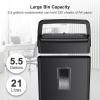 imageBonsaii 10Sheet Cross Cut Paper Shredder 55 Gal Home Office Heavy Duty Shredder for Credit Card Staple Clip with Transparent WindowC209D1 0 Sheet Crosscut