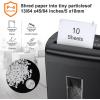 imageBonsaii 10Sheet Cross Cut Paper Shredder 55 Gal Home Office Heavy Duty Shredder for Credit Card Staple Clip with Transparent WindowC209D1 0 Sheet Crosscut