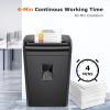imageBonsaii 10Sheet Cross Cut Paper Shredder 55 Gal Home Office Heavy Duty Shredder for Credit Card Staple Clip with Transparent WindowC209D1 0 Sheet Crosscut