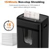 imageBonsaii 12 Sheet Paper Shredder for Home Office Heavy Duty Cross Cut Shredder with 55 Gal Pullout Bin Home Shredder for CDsCredit CardDocumentMail P4 Security Level12 Sheet 15 MinsNew Model