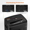 imageBonsaii 12 Sheet Paper Shredder for Home Office Heavy Duty Cross Cut Shredder with 55 Gal Pullout Bin Home Shredder for CDsCredit CardDocumentMail P4 Security Level12 Sheet 15 Mins