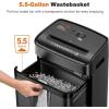imageBonsaii 12 Sheet Paper Shredder for Home Office Heavy Duty Cross Cut Shredder with 55 Gal Pullout Bin Home Shredder for CDsCredit CardDocumentMail P4 Security Level12 Sheet 15 MinsNew Model