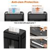 imageBonsaii 12 Sheet Paper Shredder for Home Office Heavy Duty Cross Cut Shredder with 55 Gal Pullout Bin Home Shredder for CDsCredit CardDocumentMail P4 Security Level12 Sheet 15 Mins