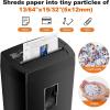 imageBonsaii 12Sheet Cross Cut Paper Shredder 55 Gal Home Office Heavy Duty Shredder for Paper Credit Card Mail Staples with Transparent Window High Security Level P4 C275A10 sheet Microcut
