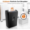 imageBonsaii 12Sheet Cross Cut Paper Shredder 55 Gal Home Office Heavy Duty Shredder for Paper Credit Card Mail Staples with Transparent Window High Security Level P4 C275A10 sheet Microcut