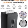 imageBonsaii 12Sheet Cross Cut Paper Shredder 55 Gal Home Office Heavy Duty Shredder for Paper Credit Card Mail Staples with Transparent Window High Security Level P4 C275A1 2 sheet