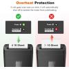 imageBonsaii 12Sheet Cross Cut Paper Shredder 55 Gal Home Office Heavy Duty Shredder for Paper Credit Card Mail Staples with Transparent Window High Security Level P4 C275A10 sheet Microcut