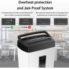 imageBonsaii 12Sheet Cross Cut Paper Shredder 55 Gal Home Office Heavy Duty Shredder for Paper Credit Card Mail Staples with Transparent Window High Security Level P4 C275A12 sheet WHTBLK