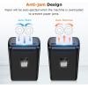 imageBonsaii 12Sheet Cross Cut Paper Shredder 55 Gal Home Office Heavy Duty Shredder for Paper Credit Card Mail Staples with Transparent Window High Security Level P4 C275A1 2 sheet 10Min CD