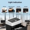 imageBonsaii 12Sheet Micro Cut Shredder P4 Security Level Shreds Paper CD Credit Card Mail Staple ampamp Clip  60 Min Continuous Use JamProof System 42 Gal Pullout BinCross cut  Black