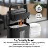 imageBonsaii 12Sheet Micro Cut Shredder P4 Security Level Shreds Paper CD Credit Card Mail Staple ampamp Clip  60 Min Continuous Use JamProof System 42 Gal Pullout BinCross cut  Black