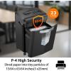 imageBonsaii 12Sheet Micro Cut Shredder P4 Security Level Shreds Paper CD Credit Card Mail Staple ampamp Clip  60 Min Continuous Use JamProof System 42 Gal Pullout BinCross cut  Black