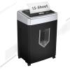 imageBonsaii 12Sheet Micro Cut Shredder P4 Security Level Shreds Paper CD Credit Card Mail Staple ampamp Clip  60 Min Continuous Use JamProof System 42 Gal Pullout BinCross cut  Black