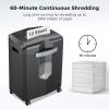imageBonsaii 12Sheet Micro Cut Shredders for Home Office 60 Minute P4 Security Level Paper Shredder for CD Credit Card Mails Staple Clip with JamProof System ampamp 42 Gal Pullout Bin C266B12 Sheet6 0Mins