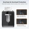 imageBonsaii 12Sheet Micro Cut Shredders for Home Office 60 Minute P4 Security Level Paper Shredder for CD Credit Card Mails Staple Clip with JamProof System ampamp 42 Gal Pullout Bin C266B12 Sheet6 0Mins