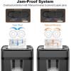 imageBonsaii 12Sheet MicroCut Paper Shredders for Home Office Heavy Duty Document Shredder with 55 Gallon Pullout Bin for CDCredit CardStaple 30 Mins Continuous Run Time P4 High Security C282B