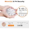 imageBonsaii 12Sheet MicroCut Paper Shredders for Home Office Heavy Duty Document Shredder with 55 Gallon Pullout Bin for CDCredit CardStaple 30 Mins Continuous Run Time P4 High Security C282B