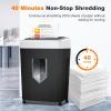 imageBonsaii 15Sheet Office Paper Shredder 40 Mins Heavy Duty Shredder for Home Office Crosscut Shreder with AntiJam System ampamp P4 High Security Supports CDCredit CardsStaple5 Gal Pullout Bin C169B1 5 Sheet40 mins