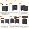 imageBonsaii 8 Sheet High Security Micro Cut Paper Shredder with 4 Gallon Pullout Basket Credit CardsMailStaplesClips Shredder for Home Office Use C206G8 Sheet