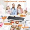 imageBonsaii Laminator 9 Inch 4 in1 Thermal Laminator Machine Never Jam Technology with 40 Laminting Sheets Paper Cutter Corner Rounder for Home Office School BusinessGrey  50 Pouches