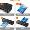 imageBonsaii Laminator 9 Inch 4 in1 Thermal Laminator Machine Never Jam Technology with 40 Laminting Sheets Paper Cutter Corner Rounder for Home Office School BusinessBlack  5 Pouches