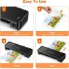imageBonsaii Laminator 9 Inch 4 in1 Thermal Laminator Machine Never Jam Technology with 40 Laminting Sheets Paper Cutter Corner Rounder for Home Office School BusinessBlack  Set  40 Pouches
