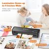 imageBonsaii Laminator 9 Inch 4 in1 Thermal Laminator Machine Never Jam Technology with 40 Laminting Sheets Paper Cutter Corner Rounder for Home Office School BusinessBlack  Set  40 Pouches