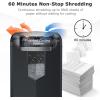imageBonsaii Paper Shredder 18Sheet 60Minutes Shredder for Office Heavy Duty CrossCut Shredder with 6 Gallon Pullout Basket 4 CastersC149C1 8 Sheet Cross Cut