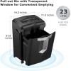 imageBonsaii Paper Shredder 18Sheet 60Minutes Shredder for Office Heavy Duty CrossCut Shredder with 6 Gallon Pullout Basket 4 CastersC149C1 8 Sheet Cross Cut