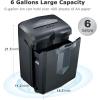imageBonsaii Paper Shredder 18Sheet 60Minutes Shredder for Office Heavy Duty CrossCut Shredder with 6 Gallon Pullout Basket 4 CastersC149C16 Sheet Micro Cut