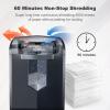 imageBonsaii Paper Shredder 18Sheet 60Minutes Shredder for Office Heavy Duty CrossCut Shredder with 6 Gallon Pullout Basket 4 CastersC149C16 Sheet Micro Cut