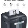 imageBonsaii Paper Shredder 18Sheet 60Minutes Shredder for Office Heavy Duty CrossCut Shredder with 6 Gallon Pullout Basket 4 CastersC149C16 Sheet Micro Cut