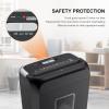 imageBonsaii Paper Shredder 34 Gals Wastebasket 56 Sheet Crosscut Shredder for Home UseBlack 5x14mm Particlecut