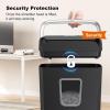 imageBonsaii Paper Shredder 34 Gals Wastebasket 56 Sheet Crosscut Shredder for Home UseBlack 5x18mm Crosscut