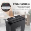 imageBonsaii Paper Shredder 34 Gals Wastebasket 56 Sheet Crosscut Shredder for Home UseBlack 5x18mm Crosscut Original