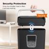 imageBonsaii Paper Shredder 34 Gals Wastebasket 56 Sheet Crosscut Shredder for Home UseBlack Crosscut Upgrage