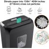 imageBonsaii Paper Shredder 34 Gals Wastebasket 56 Sheet Crosscut Shredder for Home UseBlack Crosscut Upgrage