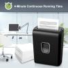 imageBonsaii Paper Shredder 34 Gals Wastebasket 56 Sheet Crosscut Shredder for Home UseBlack Microcut