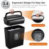 imageBonsaii Paper Shredder 34 Gals Wastebasket 56 Sheet Crosscut Shredder for Home UseBlack Microcut