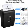 imageBonsaii Paper Shredder 34 Gals Wastebasket 56 Sheet Crosscut Shredder for Home UseBlack Microcut