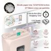 imageBonsaii Paper Shredder 34 Gals Wastebasket 56 Sheet Crosscut Shredder for Home UsePink Crosscut