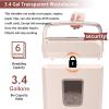 imageBonsaii Paper Shredder 34 Gals Wastebasket 56 Sheet Crosscut Shredder for Home UsePink Crosscut