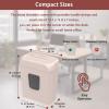 imageBonsaii Paper Shredder 34 Gals Wastebasket 56 Sheet Crosscut Shredder for Home UsePink Crosscut