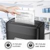 imageBonsaii Paper Shredder 8Sheet Crosscut Shredder with 42 Gallon Bin Shred Credit CardMailStapleClip P4 Security Level Document Shredder with Handle for Home Office C261CCrosscut 8 Sheet