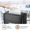 imageBonsaii Paper Shredder 8Sheet Crosscut Shredder with 42 Gallon Bin Shred Credit CardMailStapleClip P4 Security Level Document Shredder with Handle for Home Office C261CMicrocut 6 Sheet