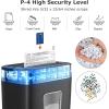 imageBonsaii Paper Shredder 8Sheet Crosscut Shredder with 42 Gallon Bin Shred Credit CardMailStapleClip P4 Security Level Document Shredder with Handle for Home Office C261CMicrocut 6 Sheet