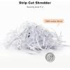 imageBonsaii Paper Shredder for Home Use 6 Sheet Strip Cut Small Paper Shredder Without Basket for Home Office Portable Shredder Extendable Arm Design with Overheat Protection S123B