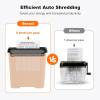 imageBonsaii Paper Shredder for Home Use 6 Sheet Strip Cut Small Paper Shredder Without Basket for Home Office Portable Shredder Extendable Arm Design with Overheat Protection S123B