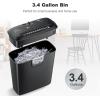imageBonsaii Paper Shredder for Home Use 8Sheet StripCut Home Office Shredder CDCredit Card Shredder Machine with Overheat Protection 34 Gallons Wastebasket8 Sheet Black